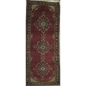 One Of The Kind Hand-Knotted Persian Wool Rug _ Luxurious Vintage Design, 12'7" x 10'2", Artisan