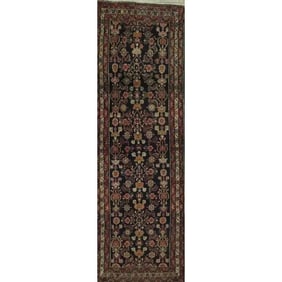 One Of The Kind Hand-Knotted Persian Wool Rug _ Luxurious Vintage Design, 11'8" x 9'3", Artisan