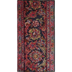 One Of The Kind Hand-Knotted Persian Wool Rug _ Luxurious Vintage Design, 2'0" x 1'0", Artisan
