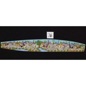 Persian Wall Art Miniature On Bone Painting Fine Art Handmade Ready For Home Decoration 9" X 2"