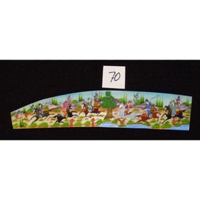 Persian Wall Art Miniature On Bone Painting Fine Art Handmade Ready For Home Decoration 9" X 2"