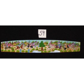 Persian Wall Art Miniature On Bone Painting Fine Art Handmade Ready For Home Decoration 9" X 2"
