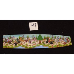 Persian Wall Art Miniature On Bone Painting Fine Art Handmade Ready For Home Decoration 9" X 2"