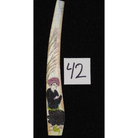 Persian Wall Art Miniature On Bone Painting Fine Art Handmade Ready For Home Decoration 9" X 2"