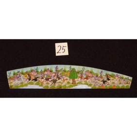 Persian Wall Art Miniature On Bone Painting Fine Art Handmade Ready For Home Decoration 9" X 2"