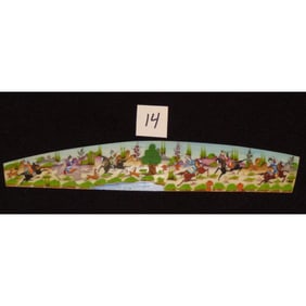 Persian Wall Art Miniature On Bone Painting Fine Art Handmade Ready For Home Decoration 9" X 2"