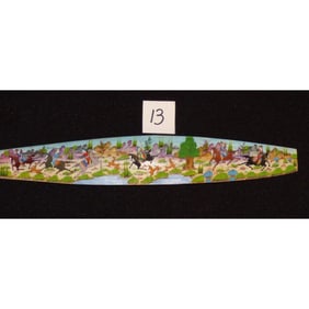 Persian Wall Art Miniature On Bone Painting Fine Art Handmade Ready For Home Decoration 9" X 2"