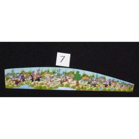 Persian Wall Art Miniature On Bone Painting Fine Art Handmade Ready For Home Decoration 9" X 2"