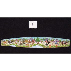Persian Wall Art Miniature On Bone Painting Fine Art Handmade Ready For Home Decoration 9" X 2"