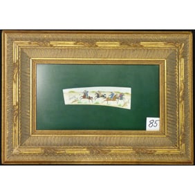 Persian Wall Art Miniature On Bone Painting Fine Art Handmade Ready For Home Decoration 9" X 11"