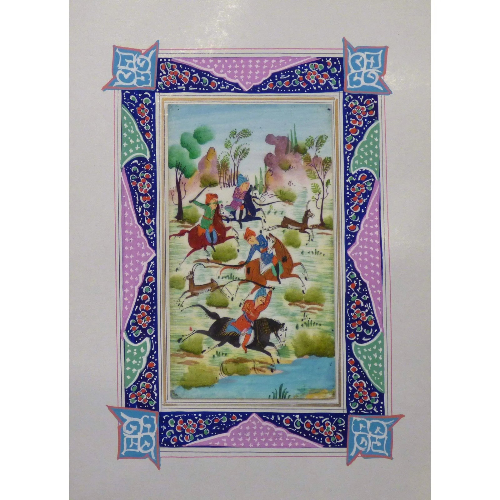 Persian Miniature Handmade With Unique Design And Colorful Authentic Art 7" X 9.5" Abcpm0137: ABCPM0137 Persian Miniature Handmade with Unique Design and Colorful ART. ABC Rugs Kilims is a professional home decors manufacturer. The high-quality Authentic Persian Miniature Handmade multicolored