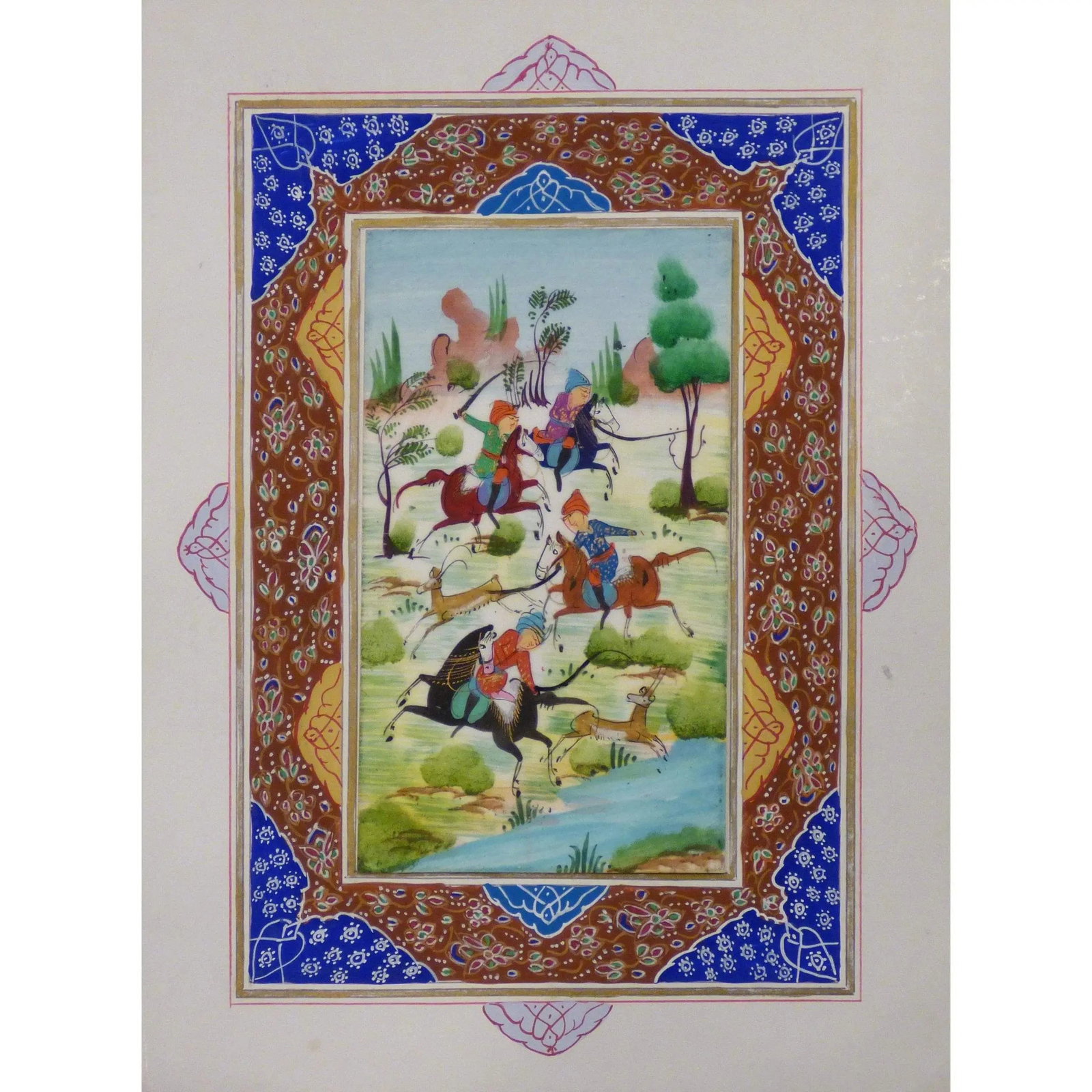 Persian Miniature Handmade With Unique Design And Colorful Authentic Art 7" X 9.5" Abcpm0119: ABCPM0119 Persian Miniature Handmade with Unique Design and Colorful ART. ABC Rugs Kilims is a professional home decors manufacturer. The high-quality Authentic Persian Miniature Handmade multicolored