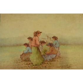 Painting Canvas Wall Art French Oil Painting MAbctilli Ready To Hang For Home Wall Art Decoration