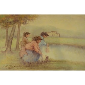 Painting Canvas Wall Art French Oil Painting MAbctilli Ready To Hang For Home Wall Art Decoration