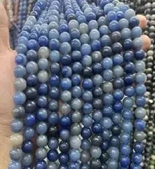 Natural Gemstone Loose Beads Necklace - blue aventurine - NO.127 (1 of 1)