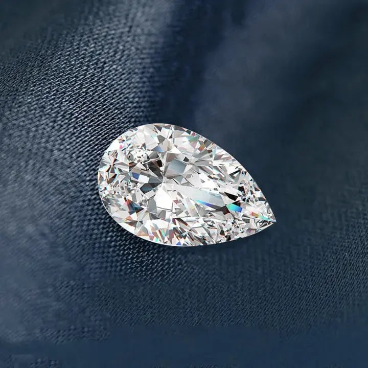 VVS1- D Pear Shaped Dimond Moissanite With GRA Certificate 7*10mm - 2 Carat