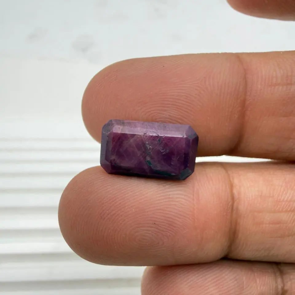 AA+ QUALITY SQUARE MIXED NATURAL RUBY, RED COLORED, INDIAN GEMSTONE, WEIGHT 9.3 CTS (1 of 1)