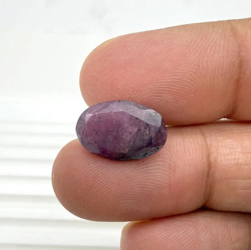 AA+ QUALITY OVAL MIXED NATURAL RUBY, RED COLORED, INDIAN GEMSTONE, WEIGHT 9.1 CTS (1 of 1)