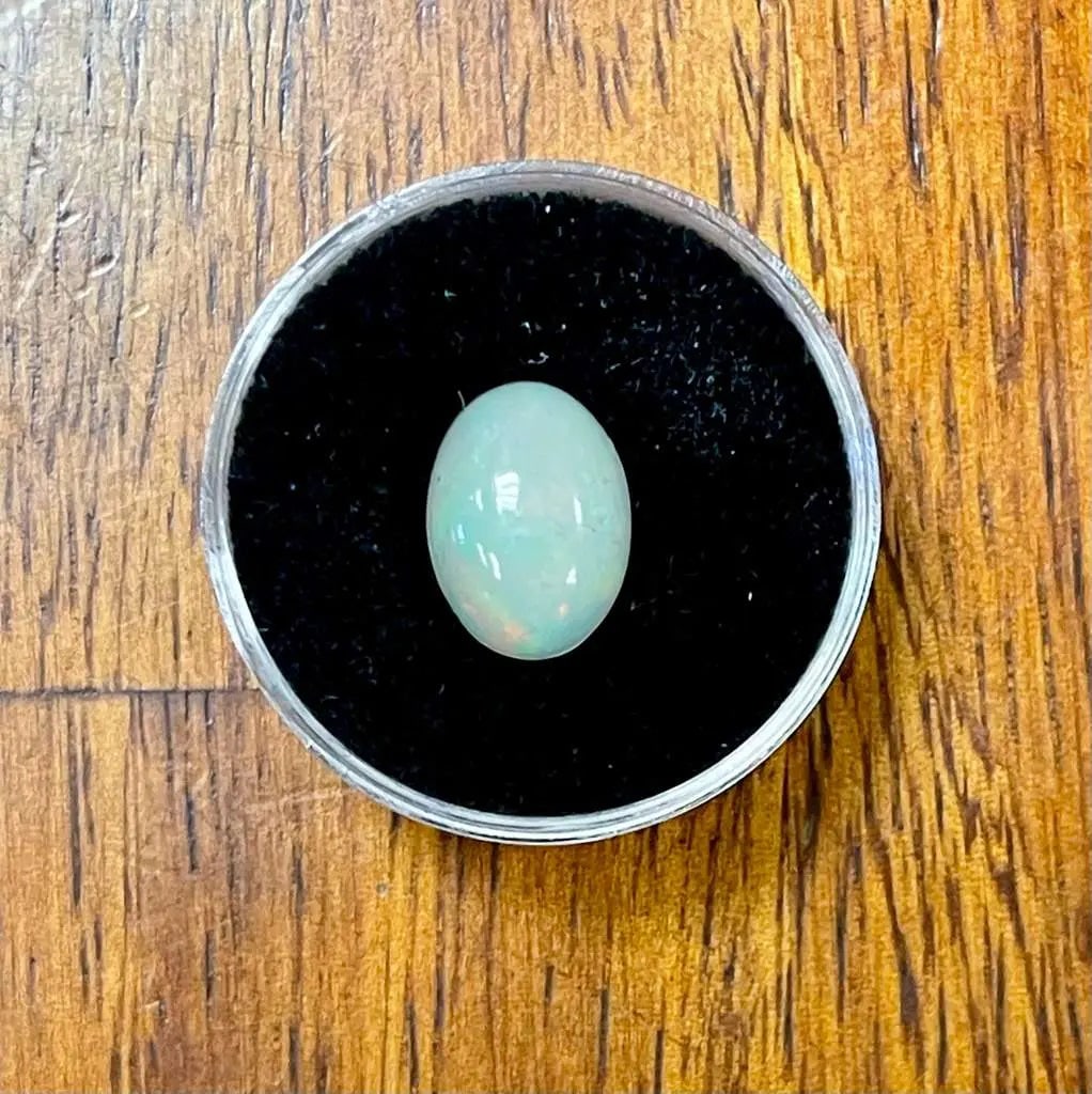 AAA+ Certified Natural Ethiopian Opal Gemstone (2.1 Carats), Milky White Color Item#21, Gem146 (1 of 1)