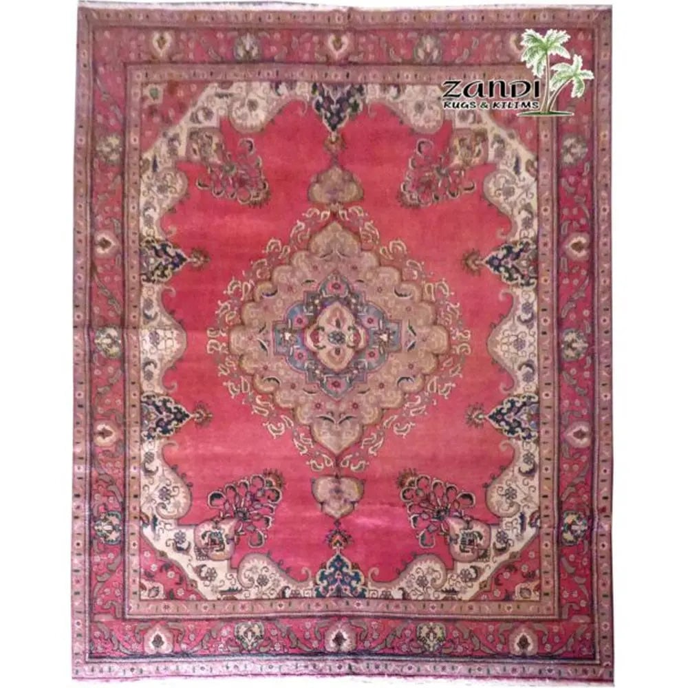 One Of The Kind Persian Tabriz Rug 12'10" x 9'1"