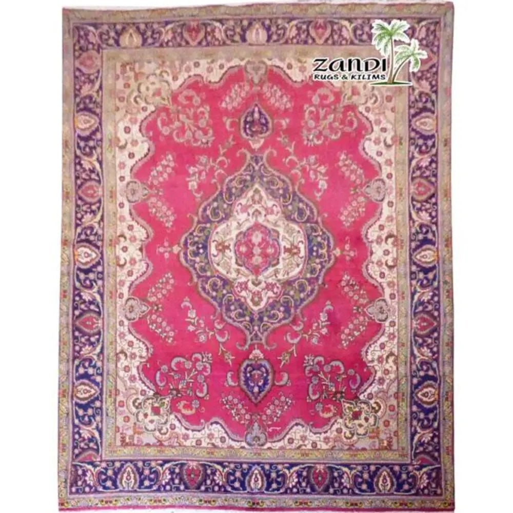 One Of The Kind Persian Tabriz Rug 12'10" x 9'6"