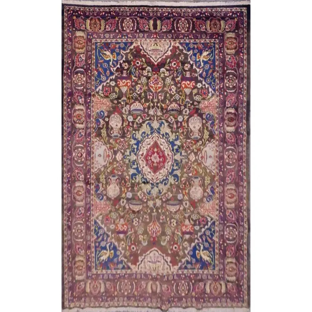 One Of The Kind Persian Mashad Rug 9'10" x 6'6" (1 of 1)