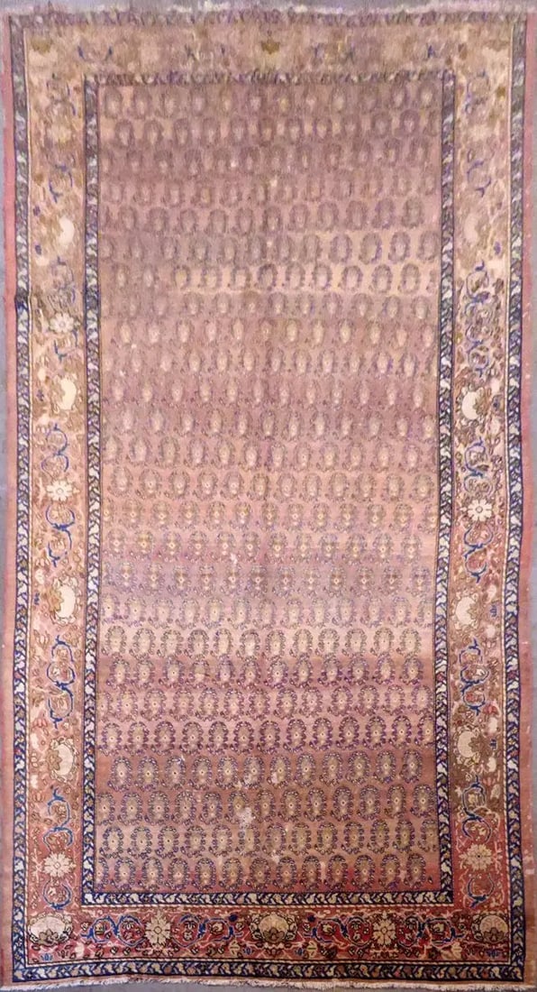 One Of The Kind Persian Mahal Rug 15'11" x 8'2": ABC Rugs Kilims Collection Persian Mahal Hand-Knotted Natural Wool Iranian Rug 15'11'' X 8'2'' Abcr134166 Hand knotted and meticulously crafted by Persian artisans, this stunning Hand Knotted Area Rug