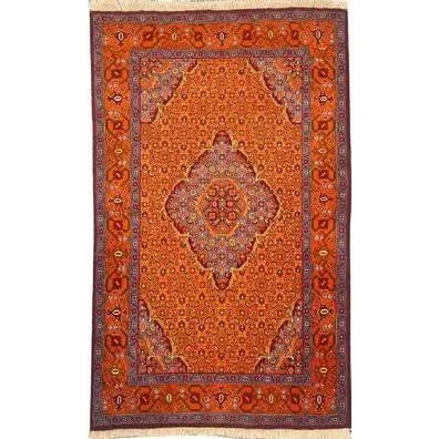 One Of The Kind Persian Tabriz Rug 5'4" x 3'3": ABC Rugs Kilims Collection Authentic Persian Rug Tabriz Traditional Style Hand-Knotted Indoor Area Rug With Natural Wool And Cotton 5'4" X 3'3" Abcr02534 Hand knotted and meticulously crafted by Persi