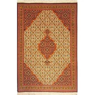 One Of The Kind Persian Tabriz Rug 4'8" x 3'3": ABC Rugs Kilims Collection Authentic Persian Rug Tabriz Traditional Style Hand-Knotted Indoor Area Rug With Natural Wool And Cotton 4'8" X 3'3" Abcr02519 Hand knotted and meticulously crafted by Persi
