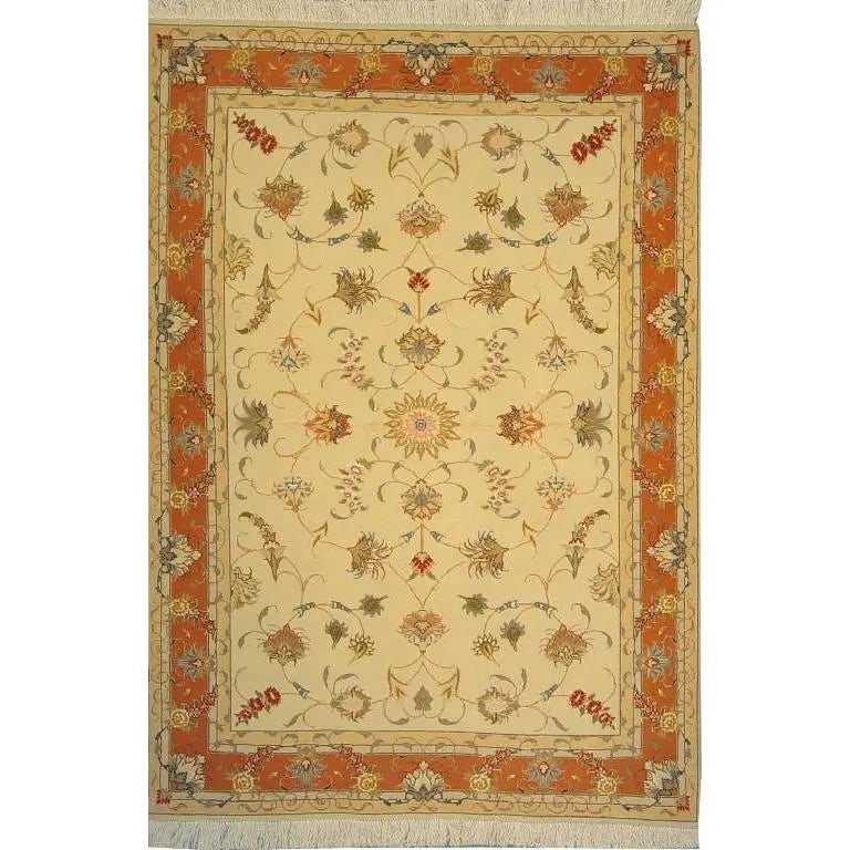 One Of The Kind Persian Tabriz Rug 4'10" x 3'4" (1 of 1)