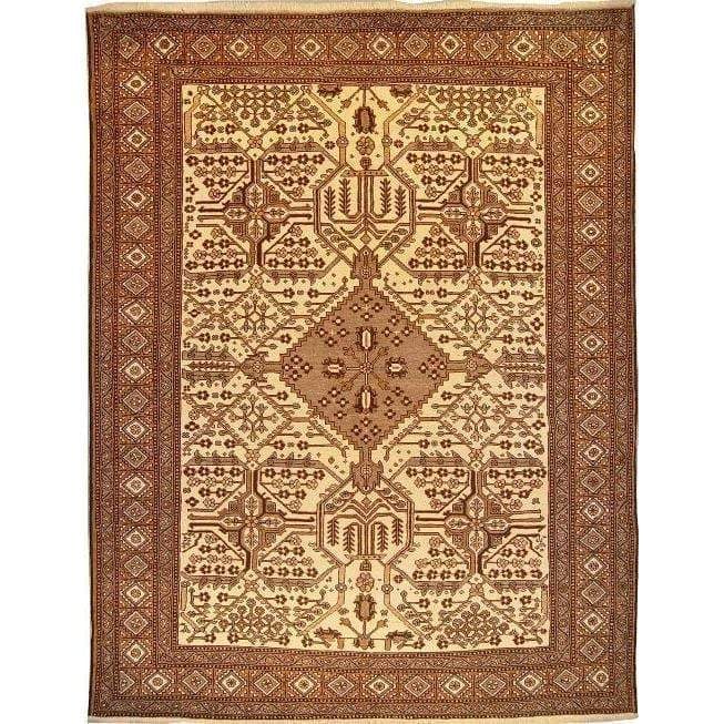 One Of The Kind Persian Mashad Rug 10'10" x 8'3": ABC Rugs Kilims Collection Authentic Persian Rug Mashad Traditional Style Hand-Knotted Indoor Area Rug With Natural Wool And Cotton 10'10" X 8'3" Abcr02767 Hand knotted and meticulously crafted by Per