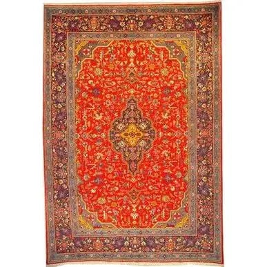 One Of The Kind Persian Kashan Rug 11'10" x 8'1": ABC Rugs Kilims Collection Authentic Persian Rug Kashan Traditional Style Hand-Knotted Indoor Area Rug With Natural Wool And Cotton 11'10" X 8'1" Abcr02478 Hand knotted and meticulously crafted by Per