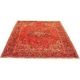 One Of The Kind Persian Heriz Rug 12'3" x 8'11": ABC Rugs Kilims Collection Authentic Persian Rug Heriz Traditional Style Hand-Knotted Indoor Area Rug With Natural Wool And Cotton 12'3" X 8'11" Abcr02579 Hand knotted and meticulously crafted by Pers