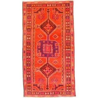 One Of The Kind Persian Hamedan Rug 7'6" x 4'5": ABC Rugs Kilims Collection Authentic Persian Rug Hamedan Traditional Style Hand-Knotted Indoor Area Rug With Natural Wool And Cotton 7'6" X 4'5" Abcr02600 Hand knotted and meticulously crafted by Pers