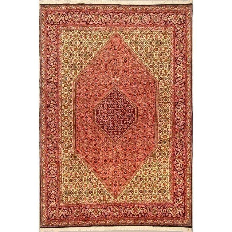 One Of The Kind Persian Bidjar Rug 10'0" x 6'10": ABC Rugs Kilims Collection Authentic Persian Rug Bidjar Traditional Style Hand-Knotted Indoor Area Rug With Natural Wool And Cotton 10'0" X 6'10" Abcr02857 Hand knotted and meticulously crafted by Per