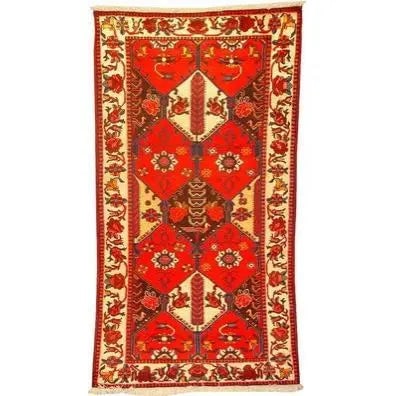 One Of The Kind Persian Bakhtiar Rug 9'6" x 5'6": ABC Rugs Kilims Collection Authentic Persian Rug Bakhtiar Traditional Style Hand-Knotted Indoor Area Rug With Natural Wool And Cotton 9'6" X 5'6" Abcr02529 Hand knotted and meticulously crafted by Per