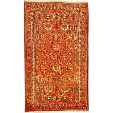 One Of The Kind Persian Bakhtiar Rug 9'6" x 5'4": ABC Rugs Kilims Collection Authentic Persian Rug Bakhtiar Traditional Style Hand-Knotted Indoor Area Rug With Natural Wool And Cotton 9'6" X 5'4" Abcr02515 Hand knotted and meticulously crafted by Per
