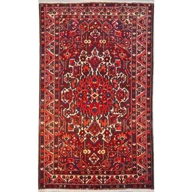 One Of The Kind Persian Bakhtiar Rug 8'5" x 4'11": ABC Rugs Kilims Collection Authentic Persian Rug Bakhtiar Traditional Style Hand-Knotted Indoor Area Rug With Natural Wool And Cotton 8'5" X 4'11" Abcr02530 Hand knotted and meticulously crafted by Pe