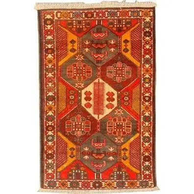 One Of The Kind Persian Bakhtiar Rug 6'9" x 4'2": ABC Rugs Kilims Collection Authentic Persian Rug Bakhtiar Traditional Style Hand-Knotted Indoor Area Rug With Natural Wool And Cotton 6'9" X 4'2" Abcr02533 Hand knotted and meticulously crafted by Per