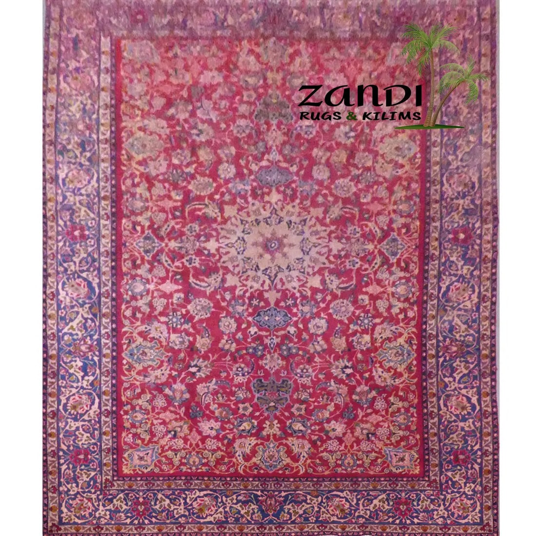 One Of The Kind Persian Heriz Rug 13'11" x 10': ABC Rugs Kilims Collection Naja Fabad Semi Antique Hand Knotted Persian Tabriz Rugs, Traditional Floral, Natural Vegetable Dyes, Wool, Red, 13'11"X10', Abcr12552 (Red : 12552) Hand knotted and meticul