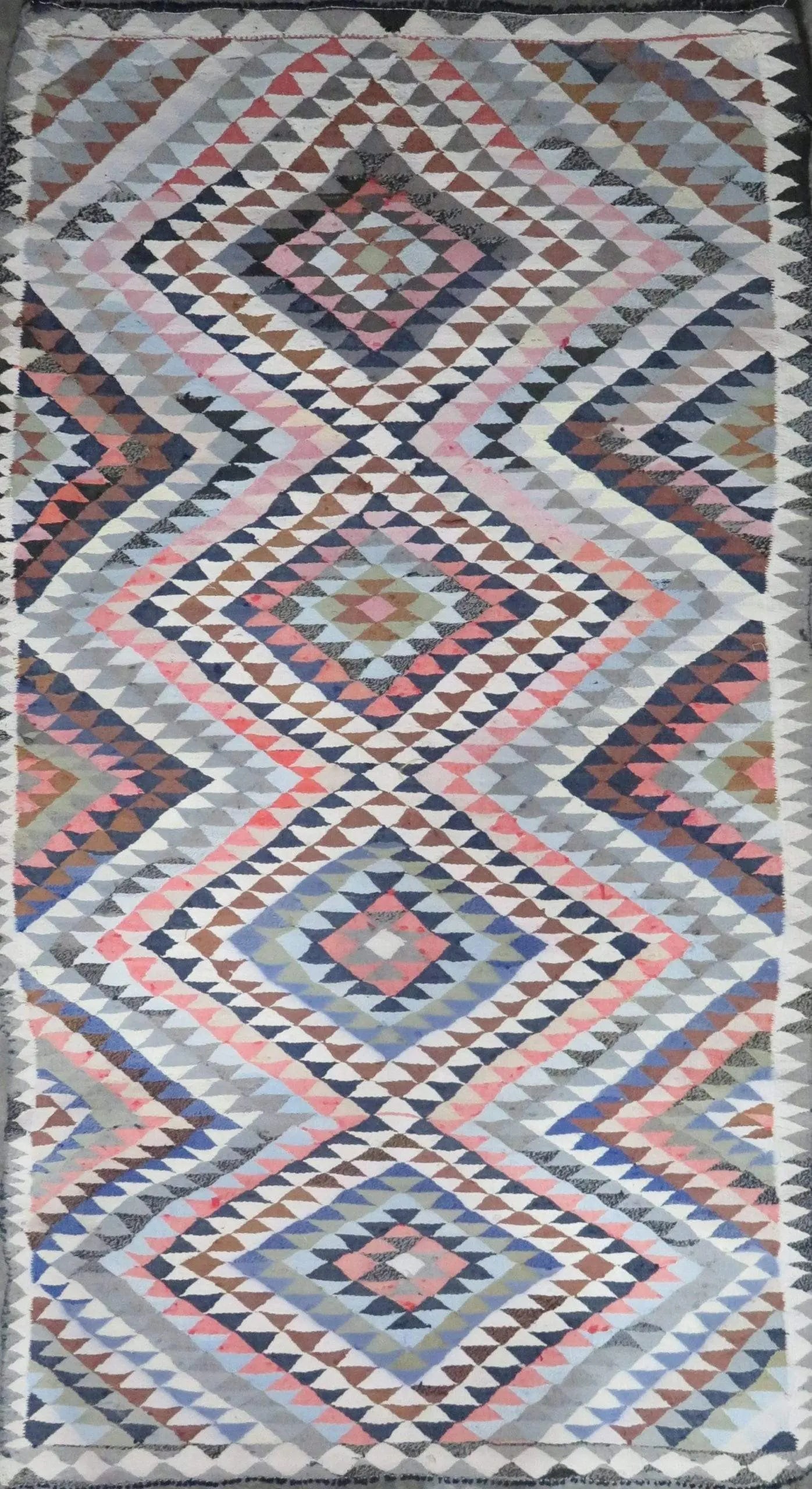 One Of The Kind Authentic Hand-Knotted Sanandaj Vintage Kilim 9'0" X 4'0": ABC Rugs Kilims Collection Sanandaj Seneh, Vintage Kilim Collection And Modern Hand-Knotted Area Kilim With Natural Wool And Cotton 9'0" X 4'0" (Abc-Per-1731) (Multi Color) Hand knotted and meticulous