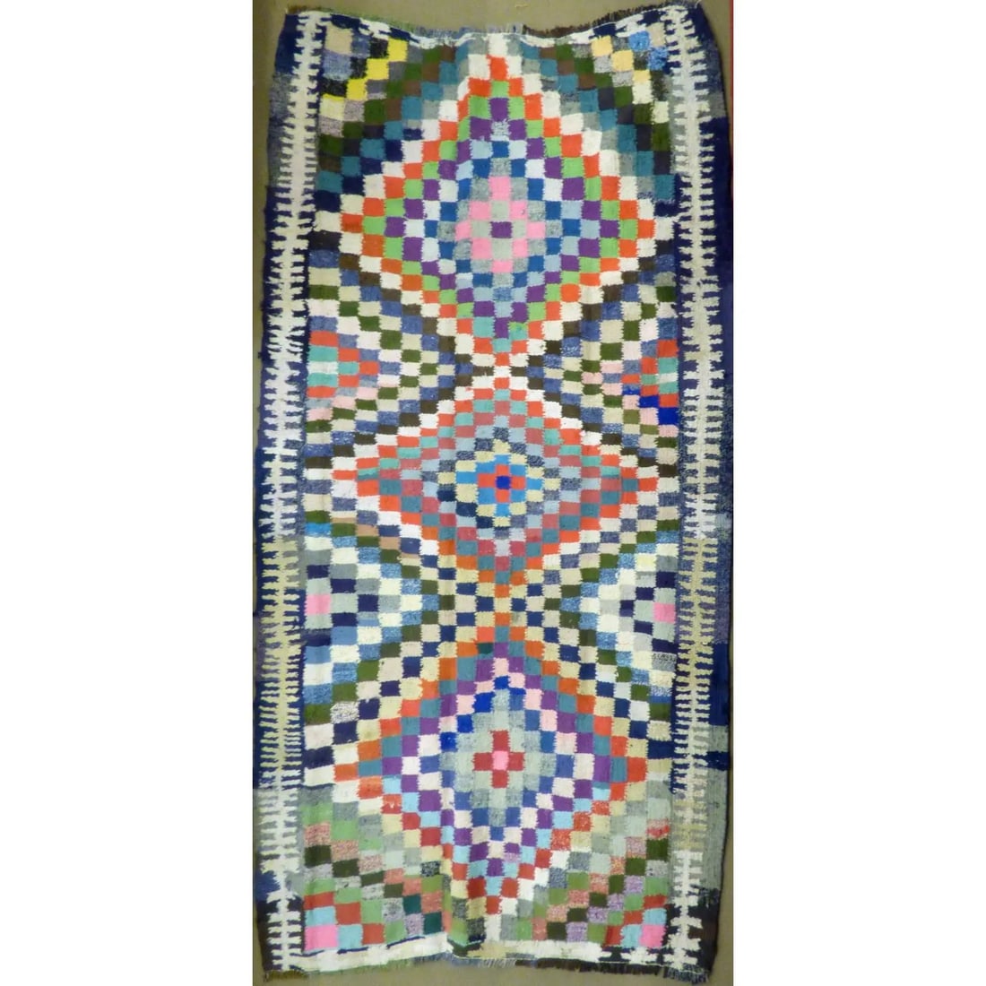 One Of The Kind Authentic Hand-Knotted Sanandaj Vintage Kilim 9'1" X 5'0": ABC Rugs Kilims Collection Authentic Hand-Knotted Sanandaj Vintage Kilims Natural Wool Seneh Collection Area Kilim 9'1" X 5'0" (Abckg1026) (Multi Color) Hand knotted and meticulously crafted by Sanand