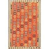 One Of The Kind Ardabil Persian Kilim 9'2" x 6'0": ABC Rugs Kilims Collection Ardabil Persian Kilim Collection And Modern Colorful Hand-Knotted Multi Area Kilim With Natural Wool And Cotton 9'2" X 6'0" Abck00151 Hand knotted and meticulously crafted b
