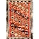 One Of The Kind Ardabil Persian Kilim 8'8" x 5'11": ABC Rugs Kilims Collection Ardabil Persian Kilim Collection And Modern Colorful Hand-Knotted Multi Area Kilim With Natural Wool And Cotton 8'8" X 5'11" Abck00176 Hand knotted and meticulously crafted 