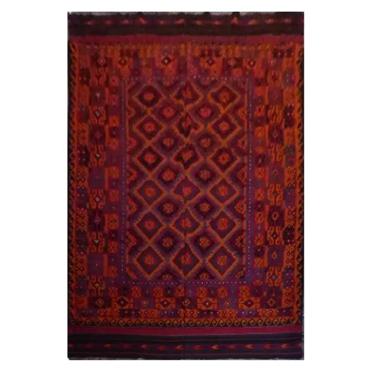 One Of The Kind Afghani Hand-Knotted Kilim 9'4" X 13'8" (1 of 1)