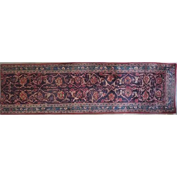 One Of The Kind Hand-Knotted Persian Wool Rug _ Luxurious Vintage Design, 7'1" x 4'0", Artisan: Hand-Knotted Persian Wool Rug _ Luxurious Vintage Design, 7'1" x 4'0", Artisan Crafted, Authentic hand-knotted traditional antique vintage Persian rugs, in excellent vintage condition with over 60 yea