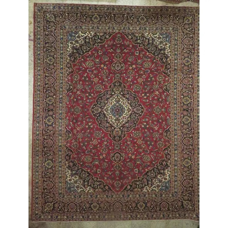 One Of The Kind Hand-Knotted Persian Wool Rug _ Luxurious Vintage Design, 16'5" x 11'7", Artisan (1 of 1)