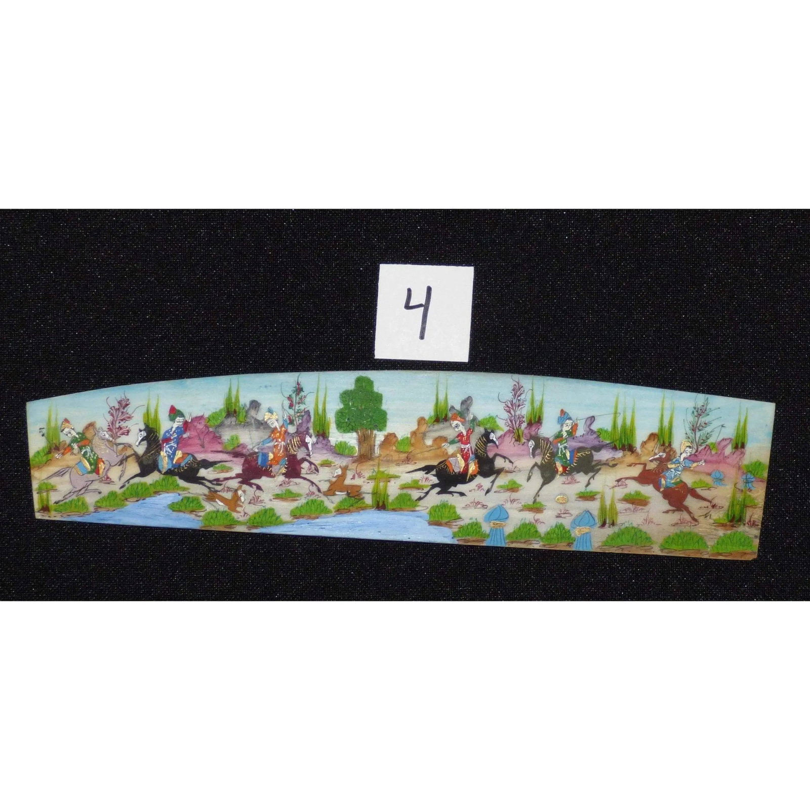 Persian Wall Art Miniature On Bone Painting Fine Art Handmade Ready For Home Decoration 9" X 2": ABCPM0157 Persian wall art miniature on bone painting fine art Handmade Ready for Home Decoration. We only professionally do hand-paint canvas Bone painting, can manage all kinds of style, like portra