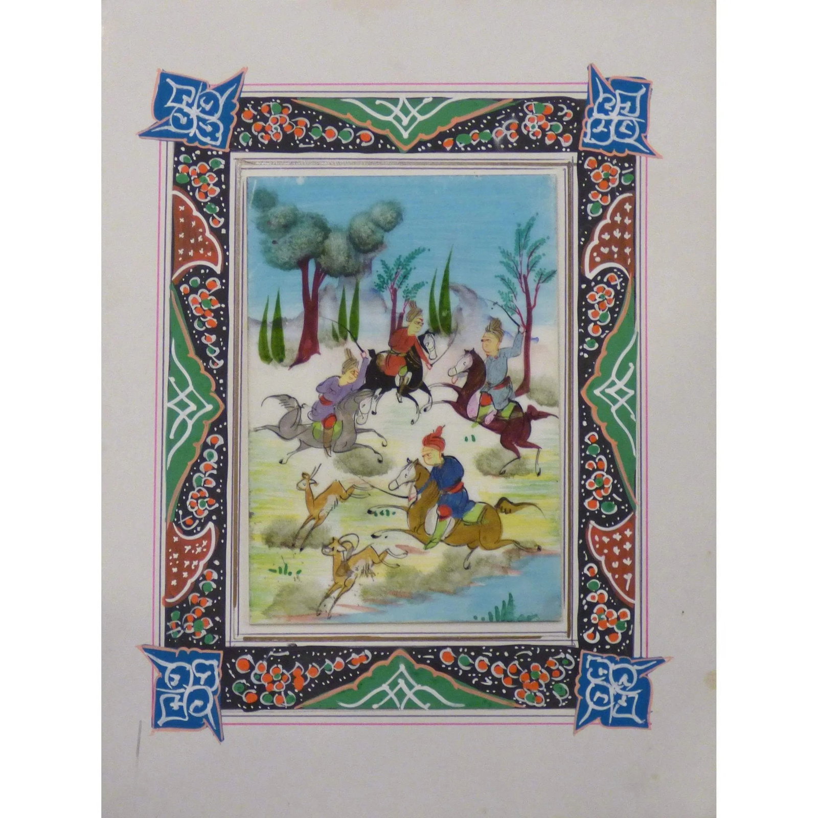 Persian Miniature Handmade With Unique Design And Colorful Authentic Art 7" X 9.5" Abcpm0141: ABCPM0141 Persian Miniature Handmade with Unique Design and Colorful ART. ABC Rugs Kilims is a professional home decors manufacturer. The high-quality Authentic Persian Miniature Handmade multicolored