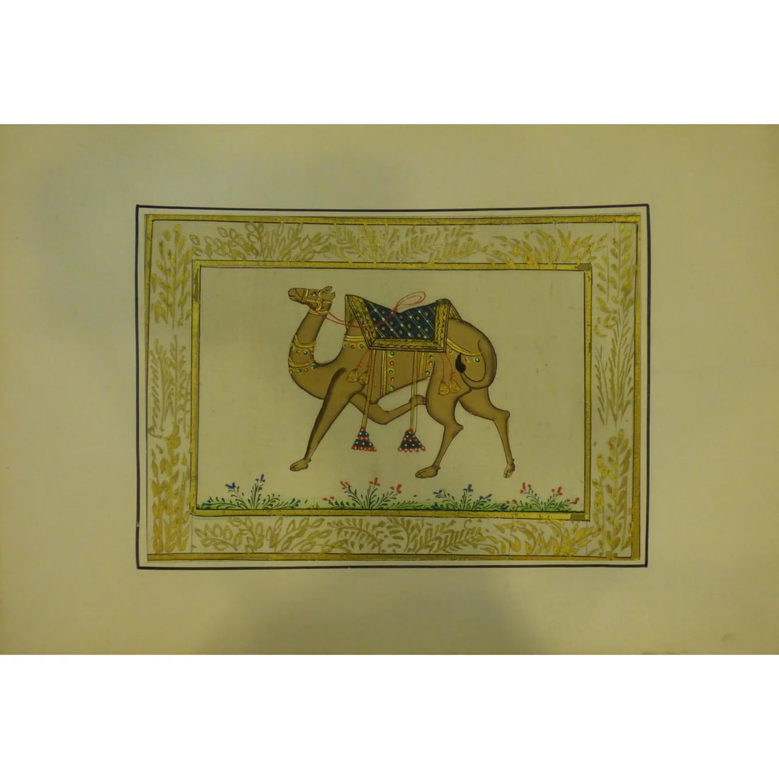Indian Watercolor Painting Said Ramil Canvas Ready To Hang For Home Wall Art Decoration 12" X 9" (1 of 1)